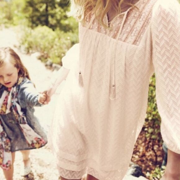 Anthropologie One September Anwen Peasant Shift Baby Doll Dress, size M - Picture 2 of 16